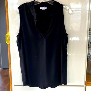 Calvin Klein sleeveless button front top